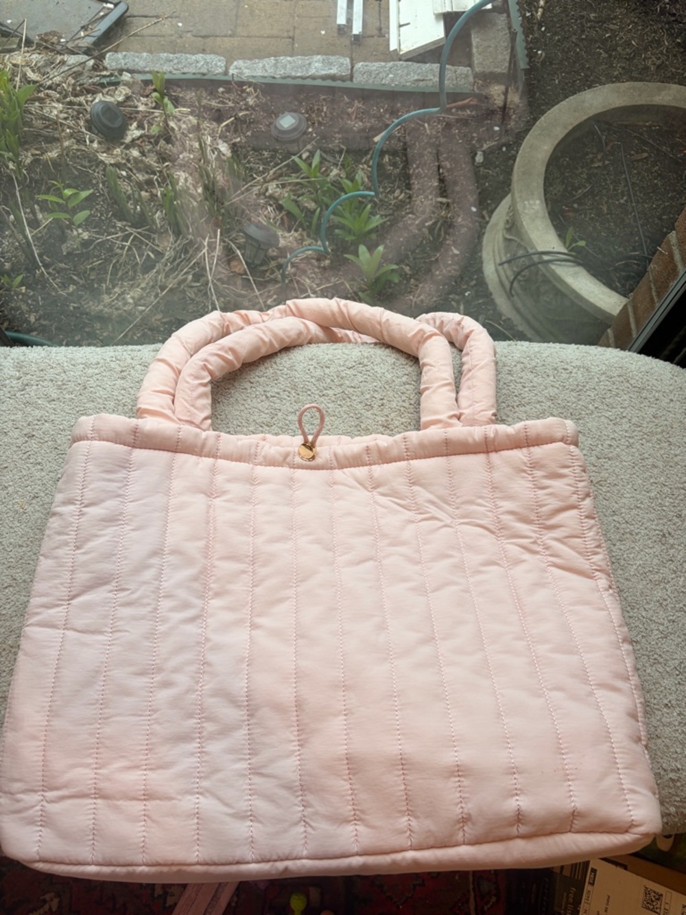 Universal Thread Quilted Light Pink Tote